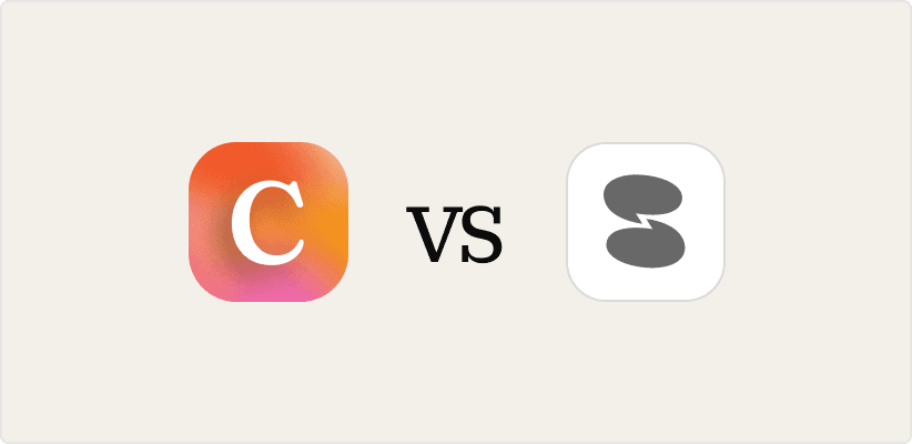 Conveo logo "vs" Yasna logo comparison graphic.