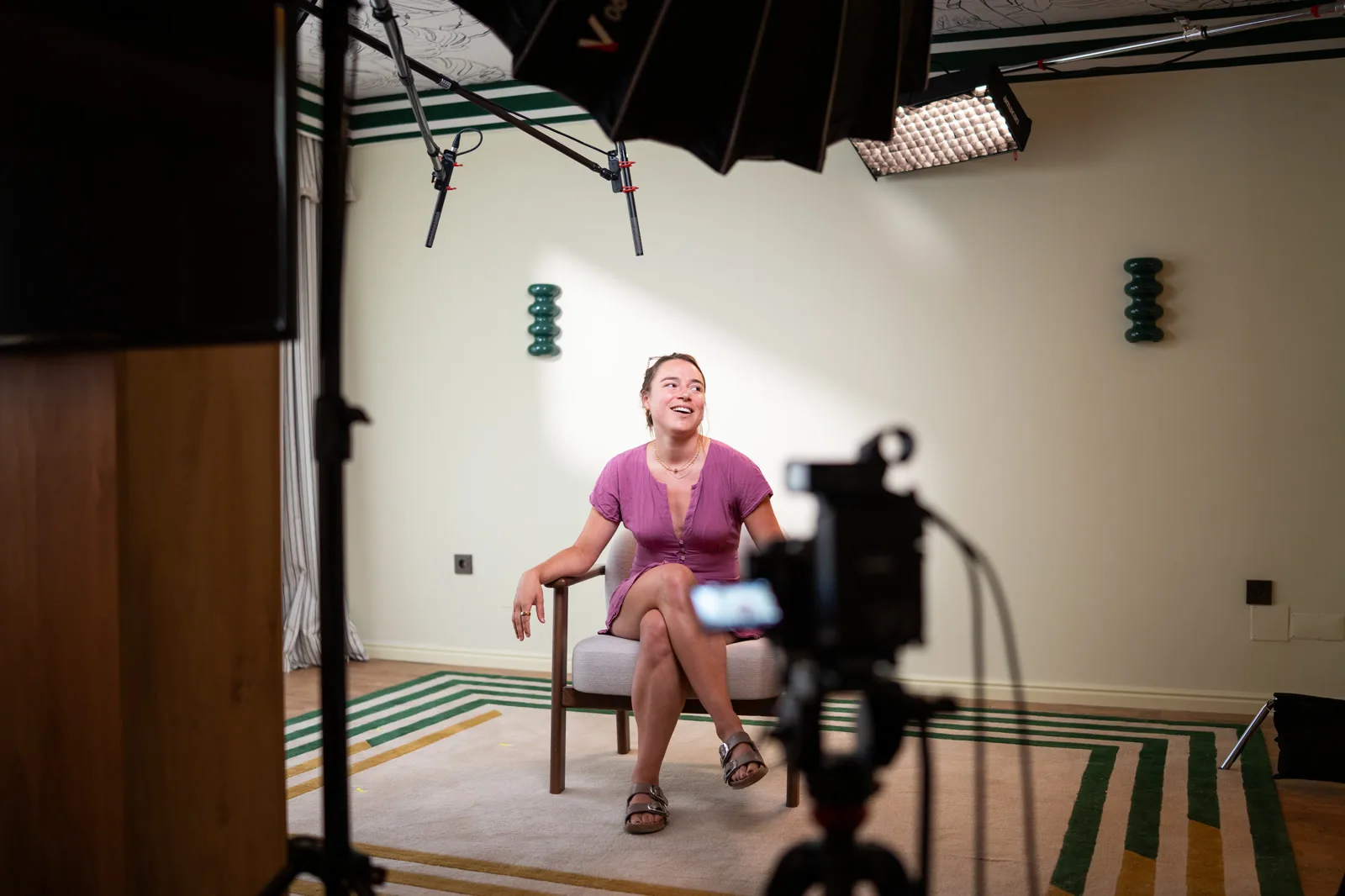 Alex de Hemptinne on set at the Conveo off-site in Cascais