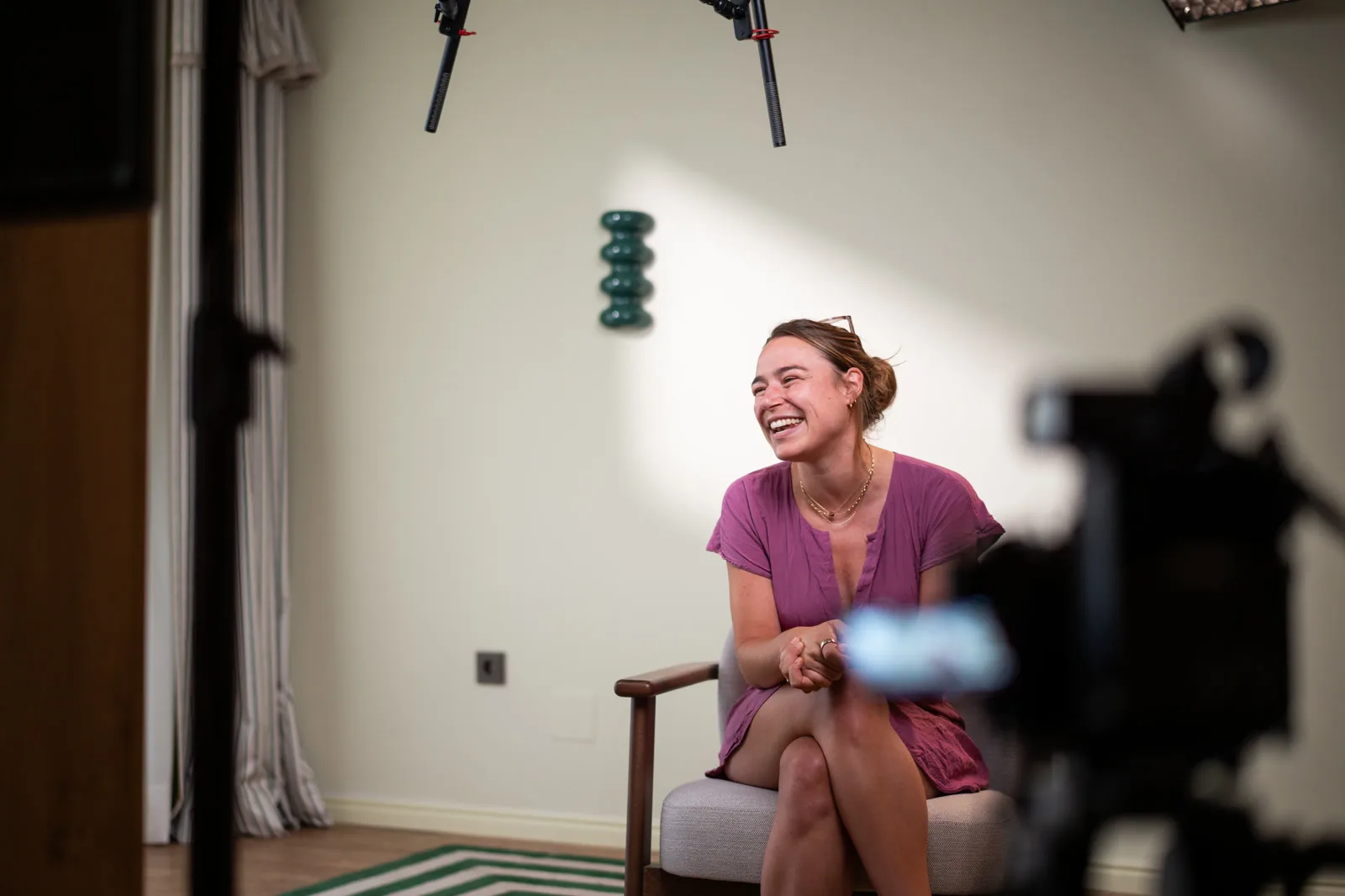 Alex de Hemptinne on set at the Conveo off-site in Cascais