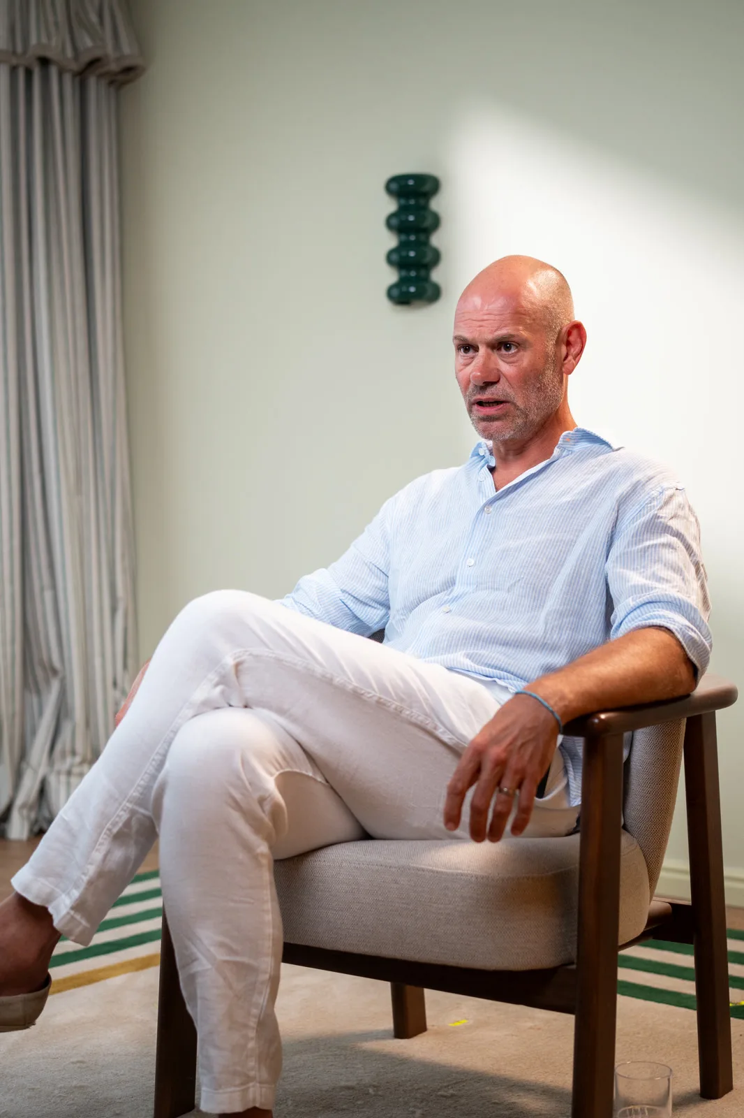 Niels Schillewaert on set at the Conveo off-site in Cascais