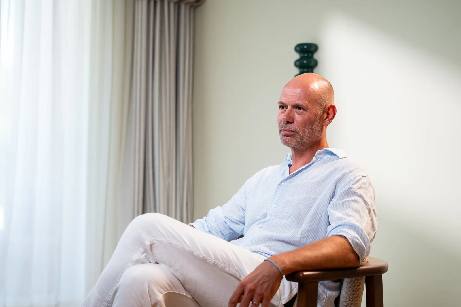 Niels Schillewaert on set at the Conveo off-site in Cascais